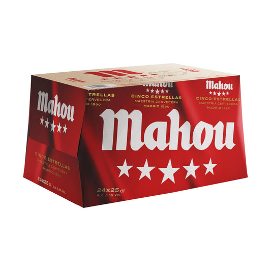 MAHOU 5 ESTRELLAS 24x25 CL.