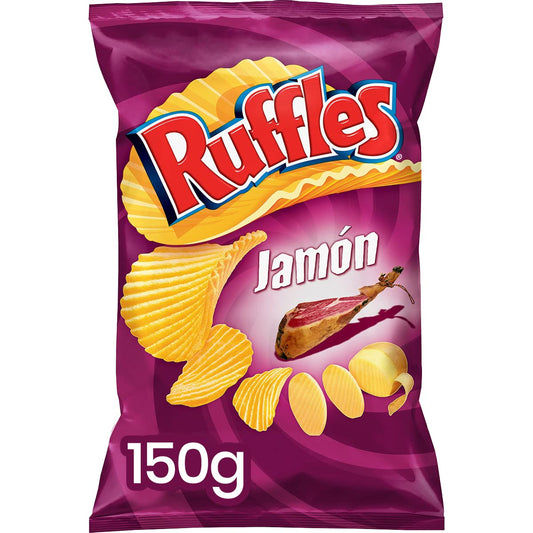 LAYS RUFFLES SABOR JAMÓN 130 GR.