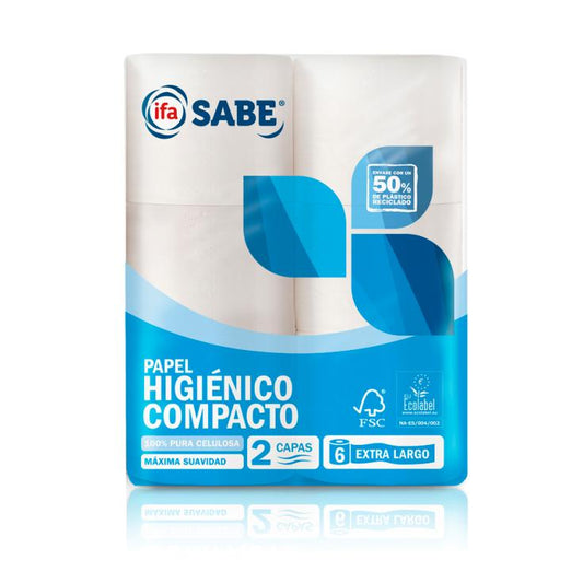 IFA-SABE PAPEL HIGIÉNICO COMPACTO 2C 6 UND.