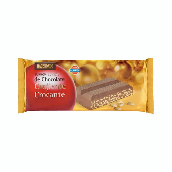 HD TURRÓN DE CHOCOLATE CRUJIENTE 250 GR.