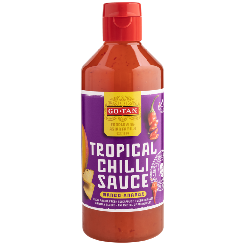 Go-tan chilisaus mango ananas 500 ml.