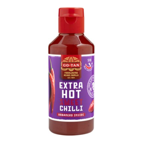 Go-tan extra hot sweet chilli 270 ml.