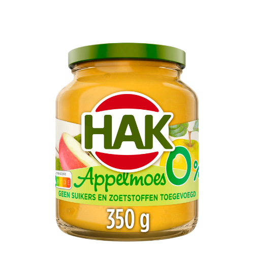 Hak appelmoes 0% pot 350 gr.