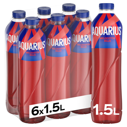 AQUARIUS MELOCOTÓN 6x1,5 LTR.