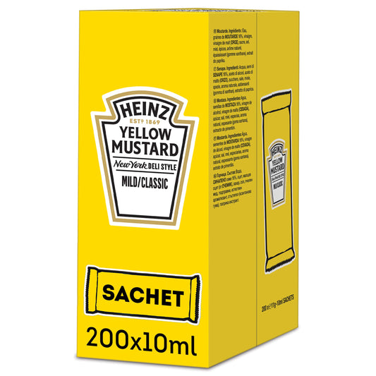 HEINZ MOSTAZA SOBRES 200x10 ML.