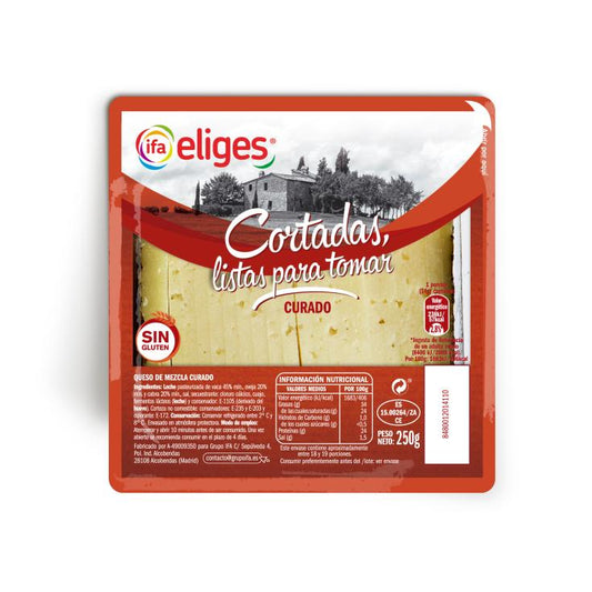 IFA-ELIGES QUESO CURADO CORTADO 250 GR.