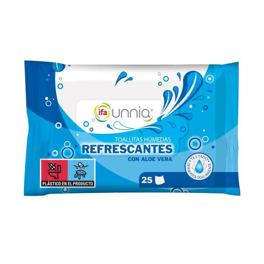 IFA-UNNIA TOALLITAS HÚMEDAS REFRESC. ALOE 25 U.