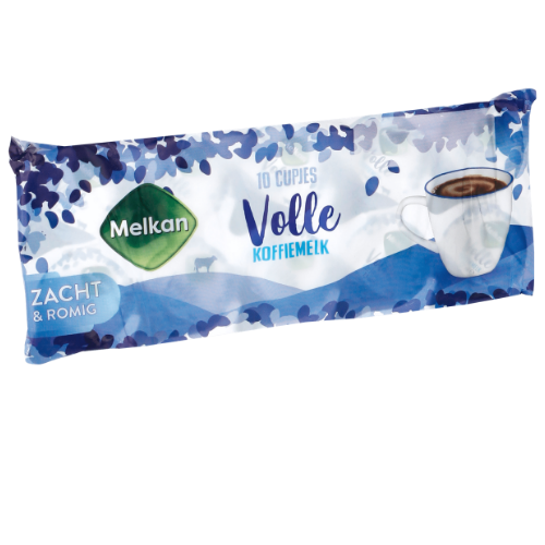 Melkan koffiemelk cups vol 10 st.
