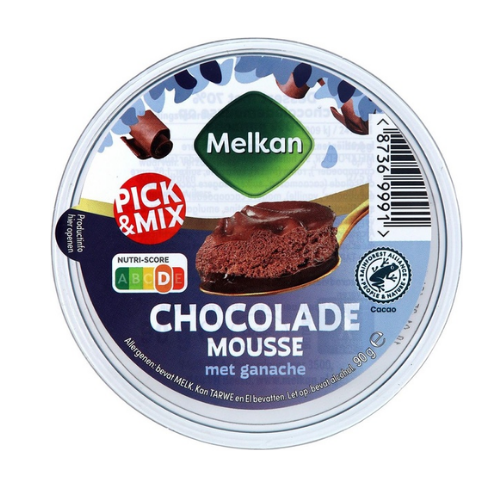Melkan p&m chocomousse 90 gr.