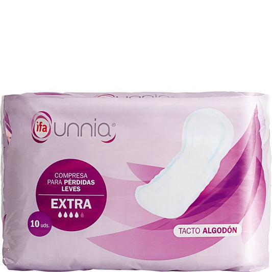 IFA-UNNIA COMPRESA PÉRDIDAS LEVES EXTRA 10 U.