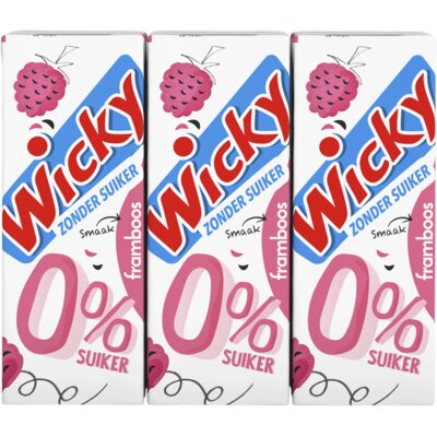 WICKY FRUITDRINK FRAMBOOS 0% 6-PACK