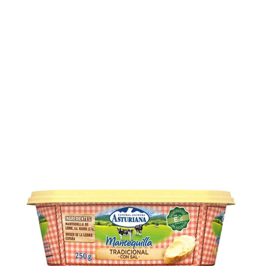ASTURIANA MANTEQUILLA BARQ. S/SAL 250 GR.