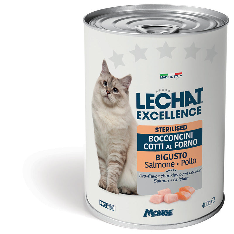 LECHAT BOCADITOS GATO SALMÓN 400 GR.