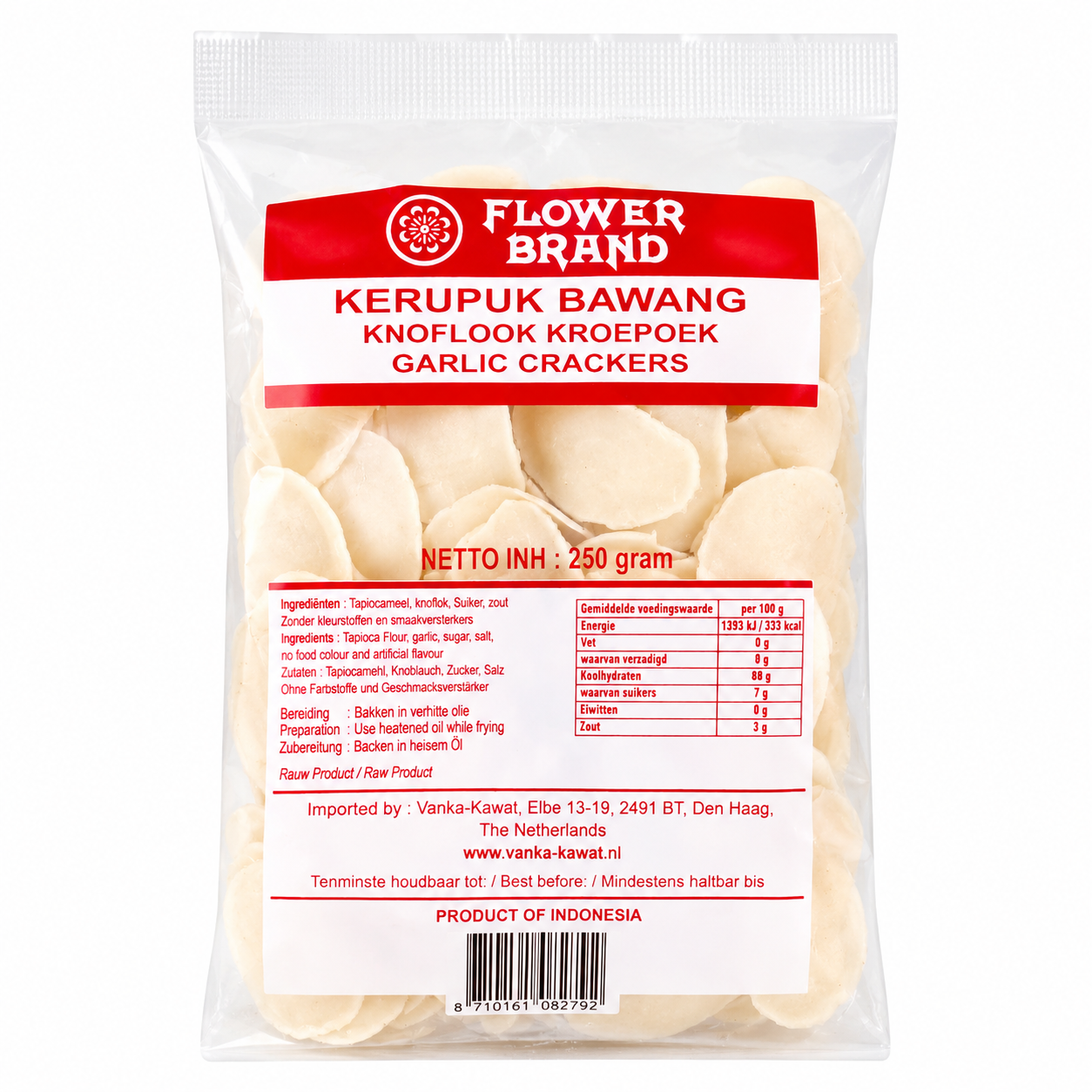 FLOWER BRAND KRUPUK BAWANG KNOFLOOK 250 GR.