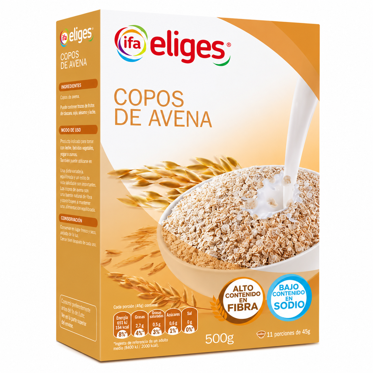 IFA-ELIGES CER. COPOS DE AVENA 500 GR.
