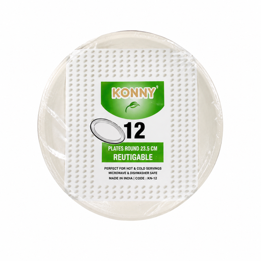 KONNY PLATO LLANO 22,5 CM. REUT. 12 UND.