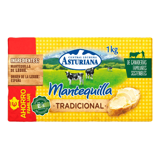 ASTURIANA MANTEQUILLA BLOQUE 1 KG.