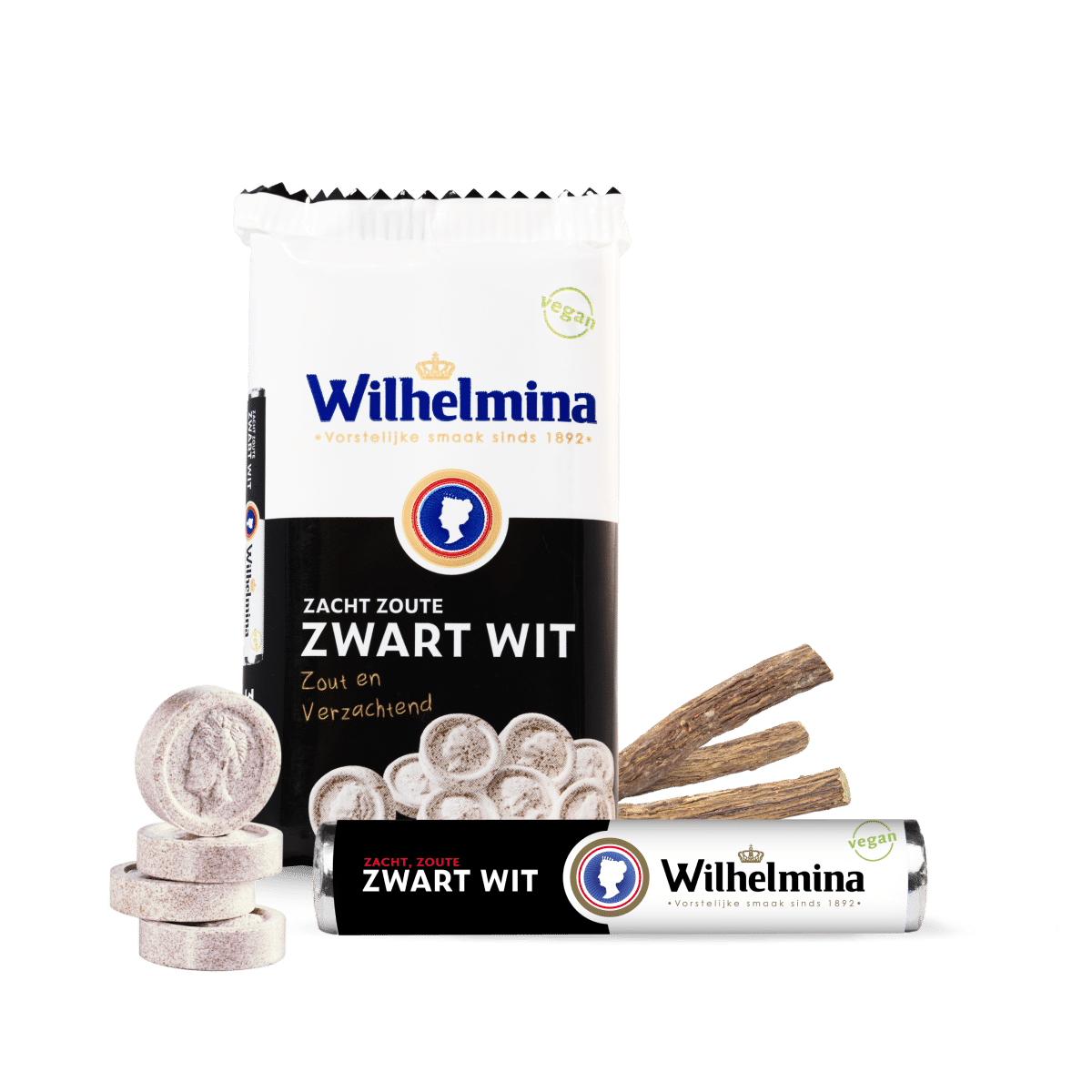 WILHELMINA ZACHT ZOUTE ZWART WIT 3-PACK