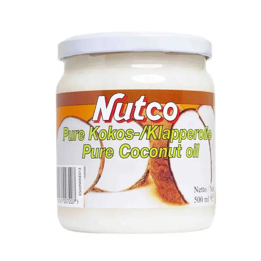 NUTCO PURE KOKOS KLAPPEROLIE 500 ML.