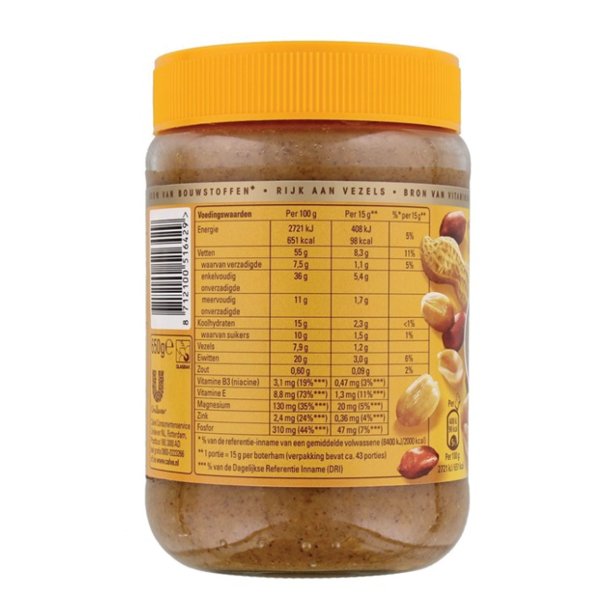 Calvé Pindakaas Stukjes 350g