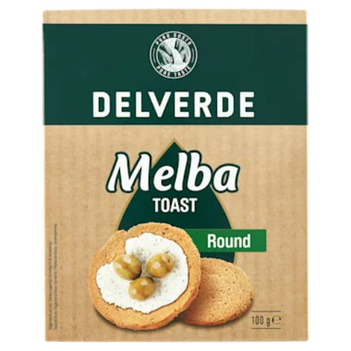 Delverde melba toast rond 100 gr