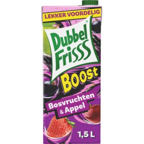 Dubbel friss boost bosvruchten appel 1 ltr