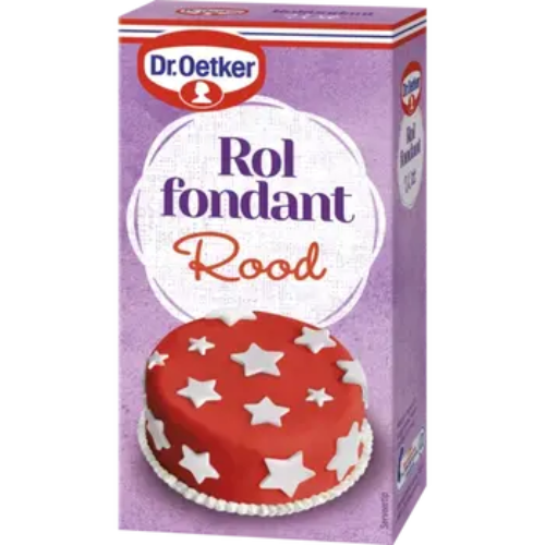 Dr. oetker rolfondant rood 200 gr