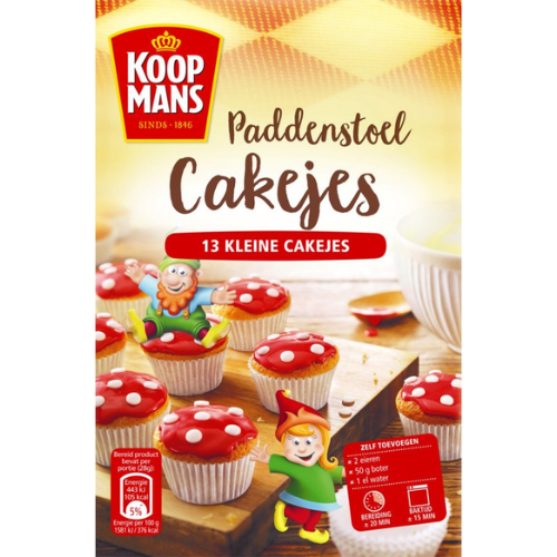 Koopmans mix cake sprookjesboom paddenstoel 220 gr.