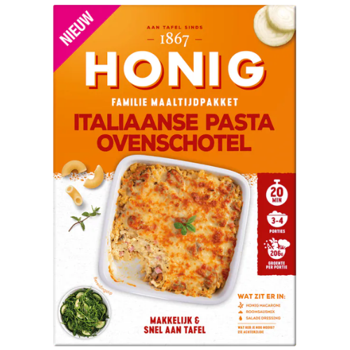 Honig maaltijdkit italiaanse ovenpasta 441 gr