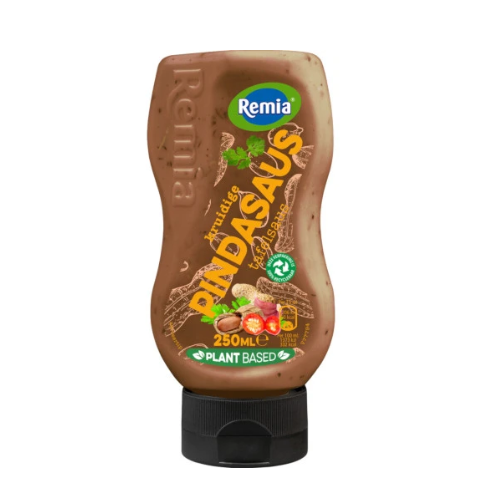 Remia kruidige pindasaus 250 ml.