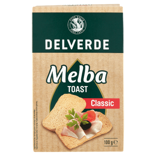 Delverde melba toast classic 100 gr