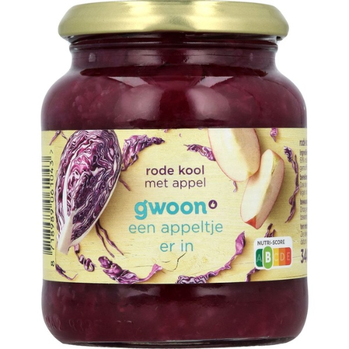 Gwoon rode kool met appel 340 ml