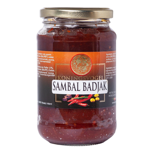 Koningsvogel sambal badjak 375 gr.