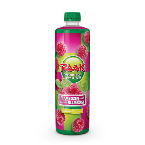 Raak siroop framboos 75 cl.