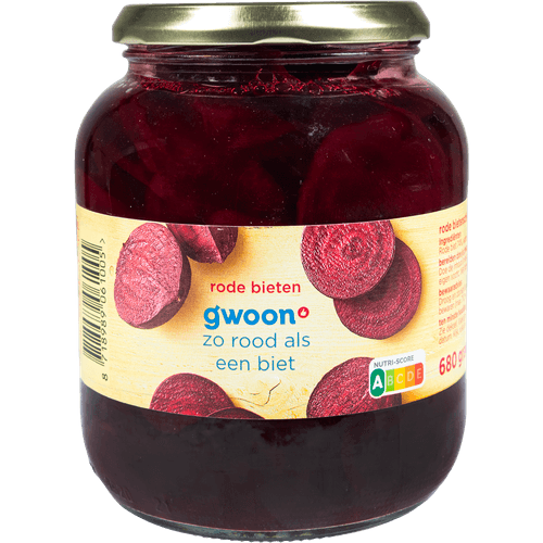 Gwoon rode bieten schijven 720 ml
