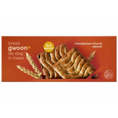Gwoon meergranen biscuit krent 12 st