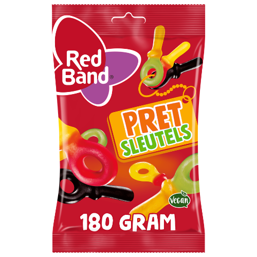 Red band pretsleutels zak 180 gr.