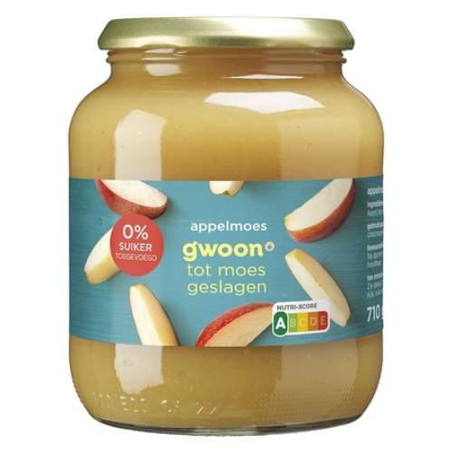 Gwoon appelmoes 100% nat 710 gr