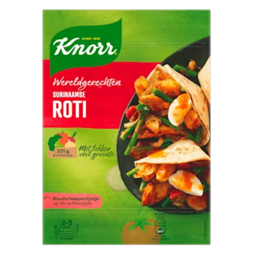 Knorr wereldgerecht surinaamse roti 230 gr.