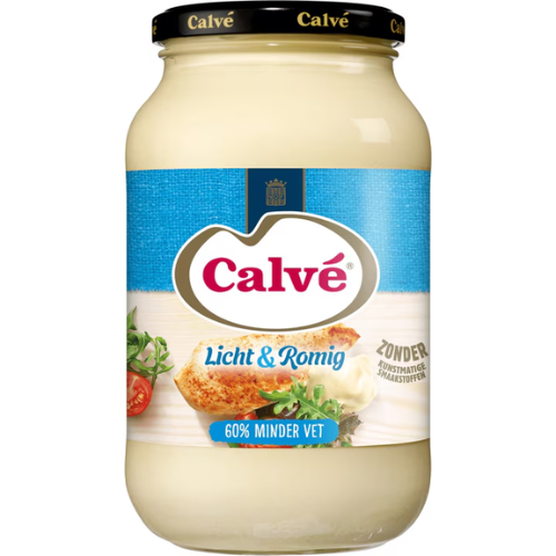 Calve mayo licht & romig 650 ml.