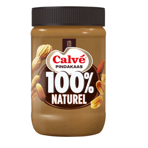 Calve pindakaas 100% naturel 600 gr.