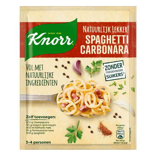Knorr natuurlijk spaghetti carbonara 42 gr.