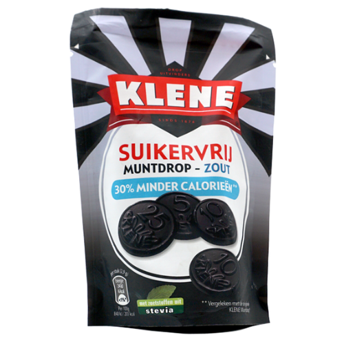 Klene sv muntdrop zout 100 gr