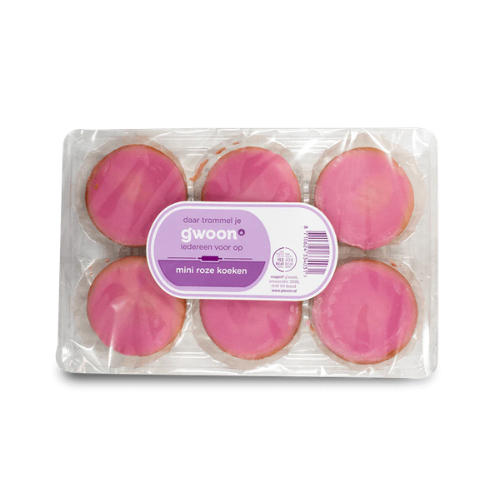 G'woon fondantcakes mini 210 gr.
