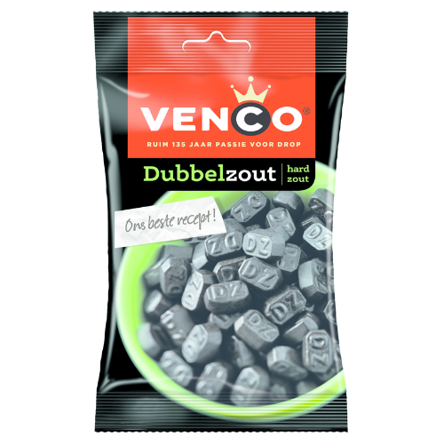 Venco eurolijn dubbelzoute drop 120 gr