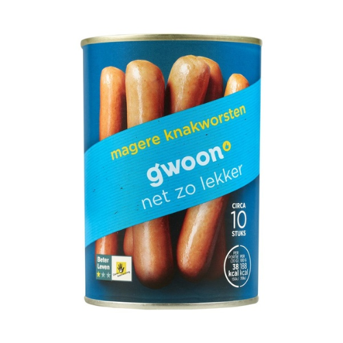 G'woon magere knakworst 10 st.