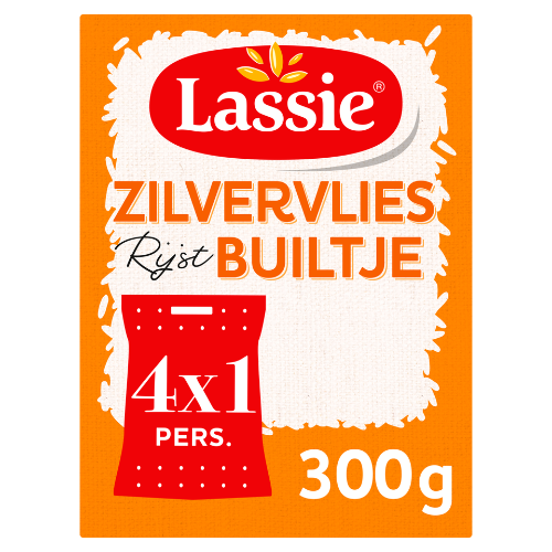 Lassie zilvervlies rijst builtjes 300 gr