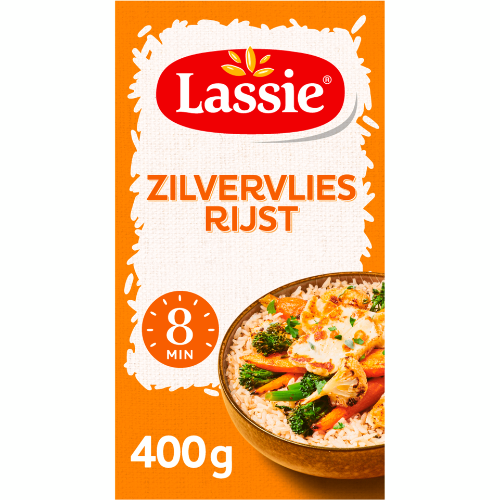Lassie zilvervliesrijst 400 gr