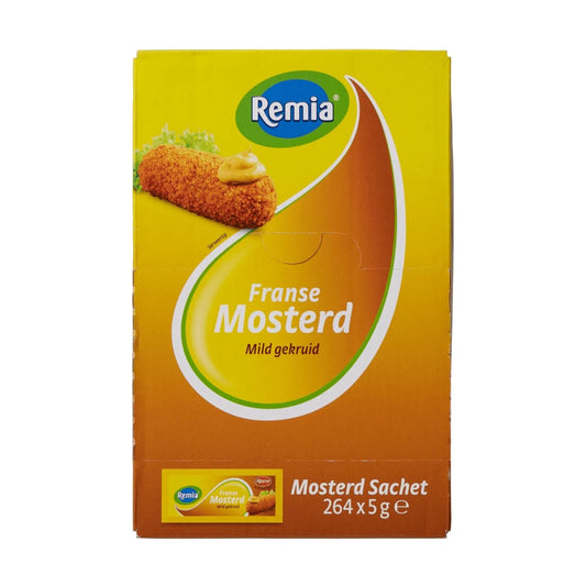 REMIA MOSTERD ZAKJES 264x5 GR.