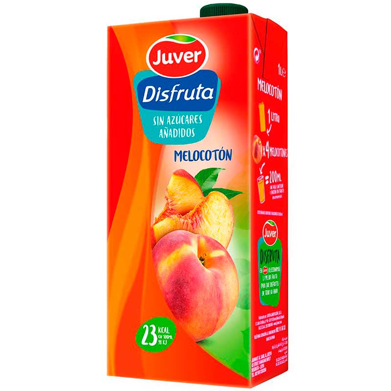 JUVER DISFRUTA MELOCOTÓN 1 LTR.
